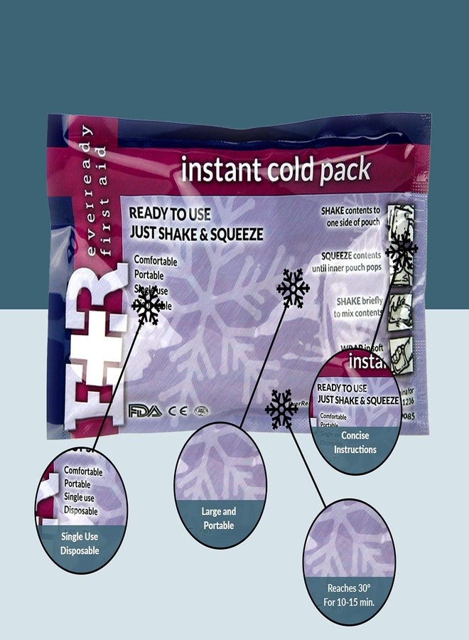 Ever Ready First Aid Disposable Cold Compress Therapy Instant Ice Pack for Injuries 6" x 9" - 12 Pack - Image 3